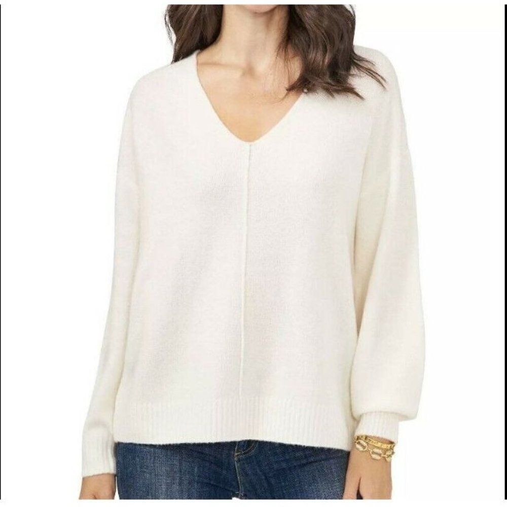 VINCE CAMUTO Women's Long Sleeve V-Neck Sweater, SZ L, NWT